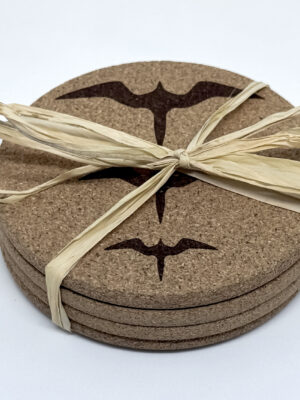 Circular Cork Coaster Iwa Set